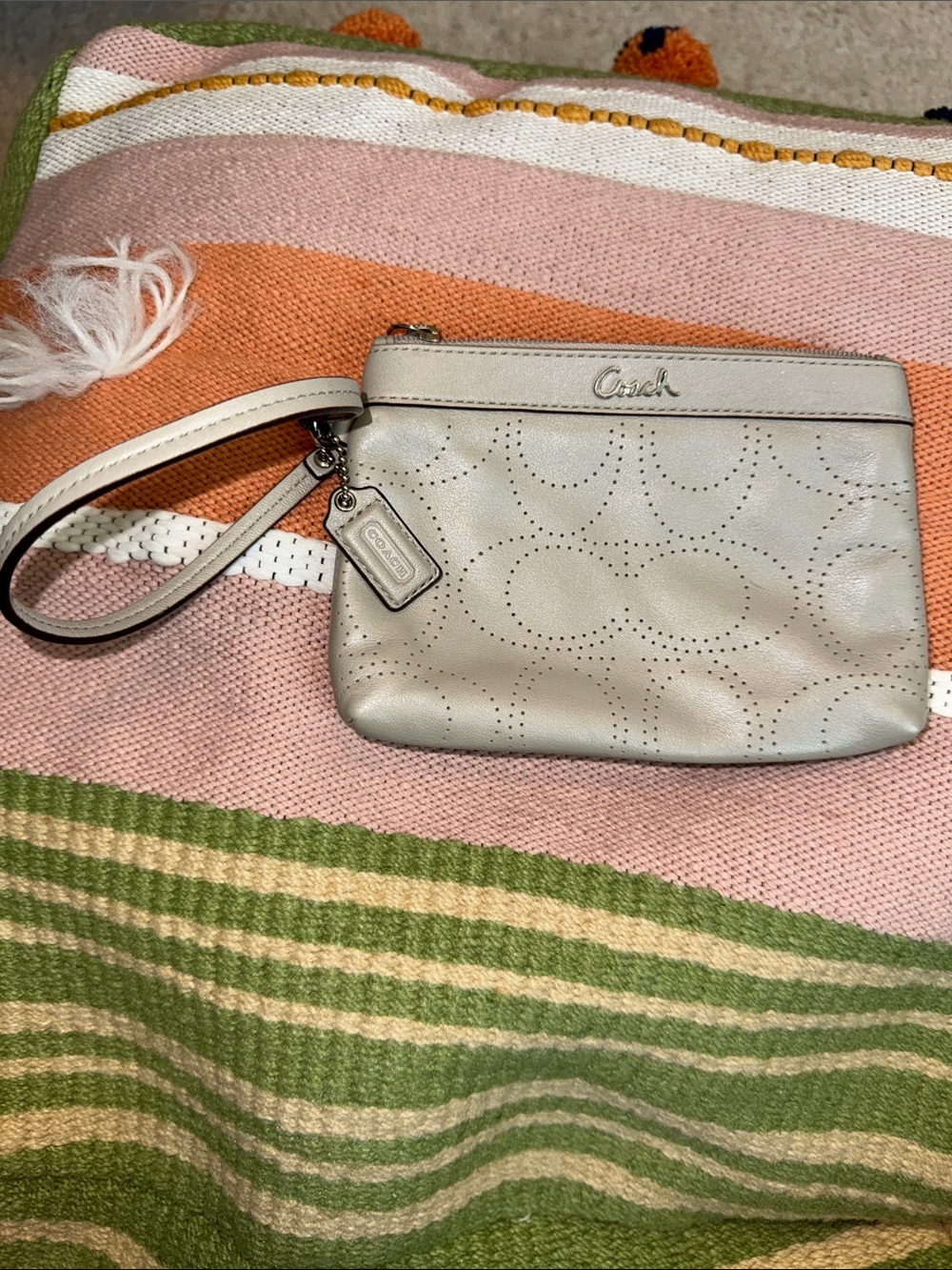 Coach Leather Wristlet